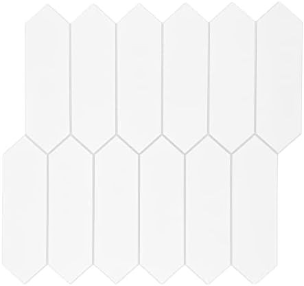 SUNWINGS Backsplash Tile for Kitchen Peel and Stick, Stone Plastic Composite Self Adhesive Tiles Lon | Amazon (US)