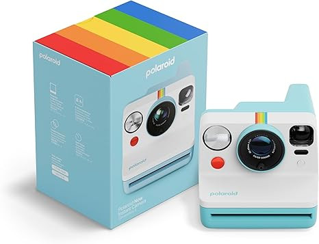 Polaroid Now 3rd Generation I-Type Instant Film Camera - Arctic Blue - Camera Only No Film (9157) | Amazon (US)