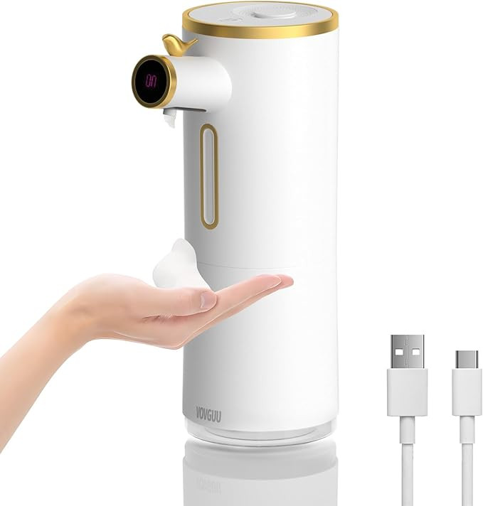 VOVGUU Automatic Soap Dispenser Touchless Foaming Hand Soap Dispenser for Bathroom 300ml/10.14OZ ... | Amazon (US)