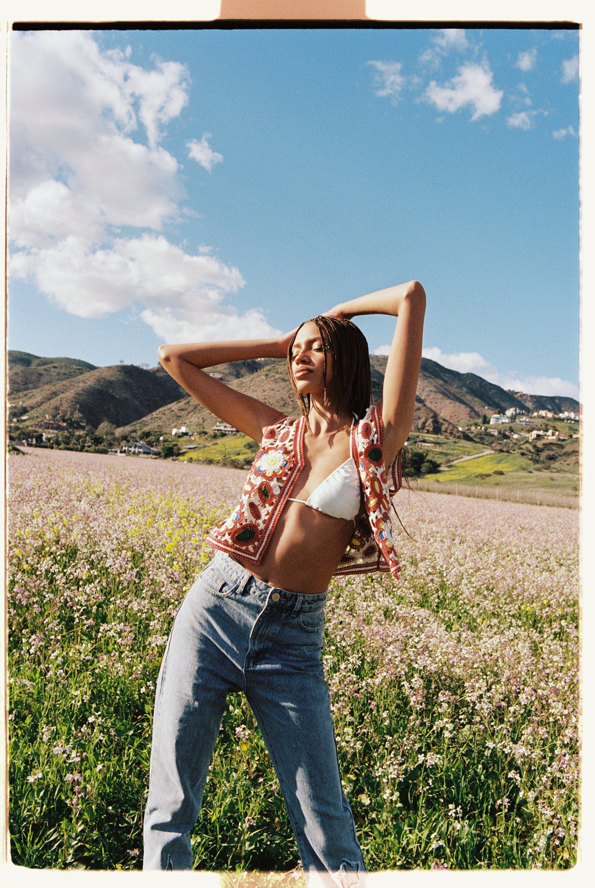 Floral Crochet Waistcoat | Nasty Gal (US)