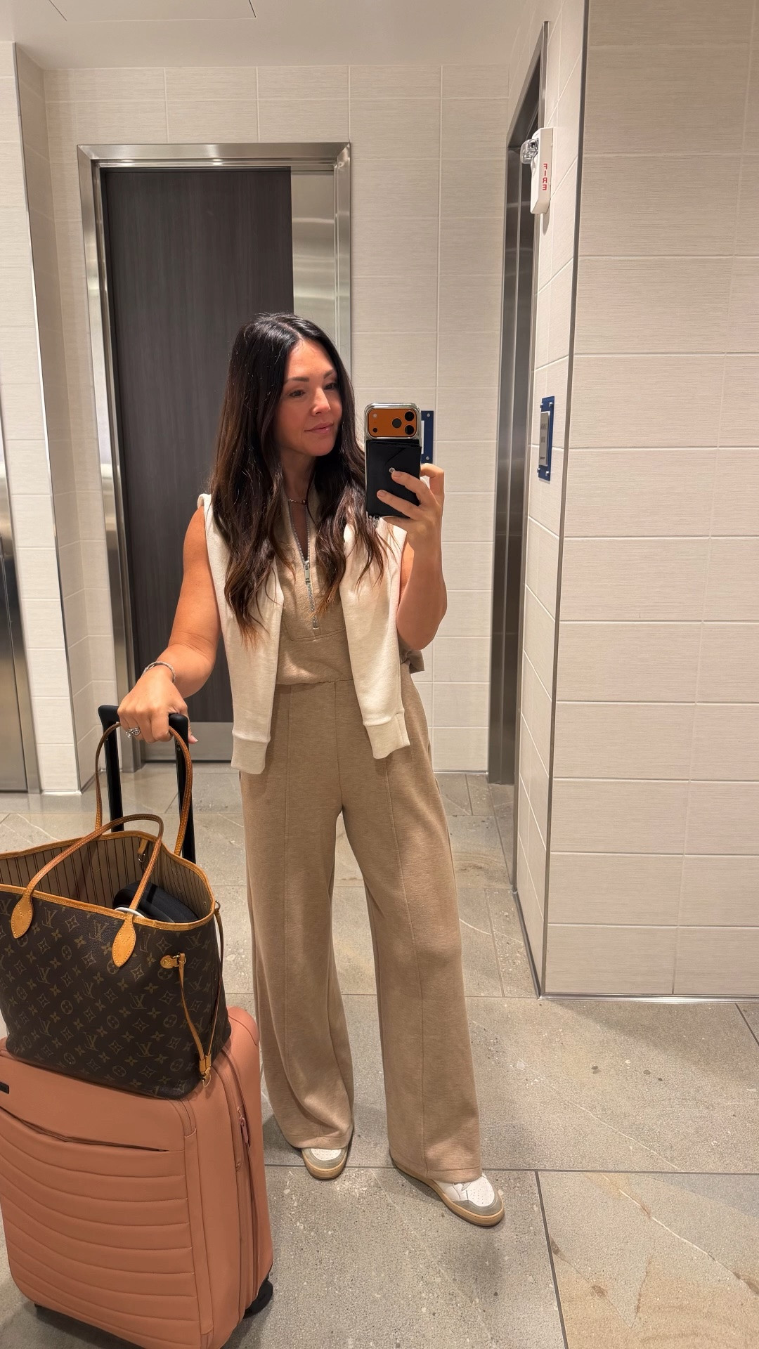 Travel uniform - the air essentials because always chic but oh so comfy. 
This is seriously the best carry on I’ve ever owned. If fits so much and so easy to roll around

#LTKSaleAlert #LTKTravel