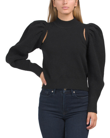 Mock Neck Cut Out Sweater | TJ Maxx