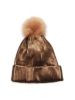 Faux Fur Pom Pom Metallic Beanie | Saks Fifth Avenue OFF 5TH