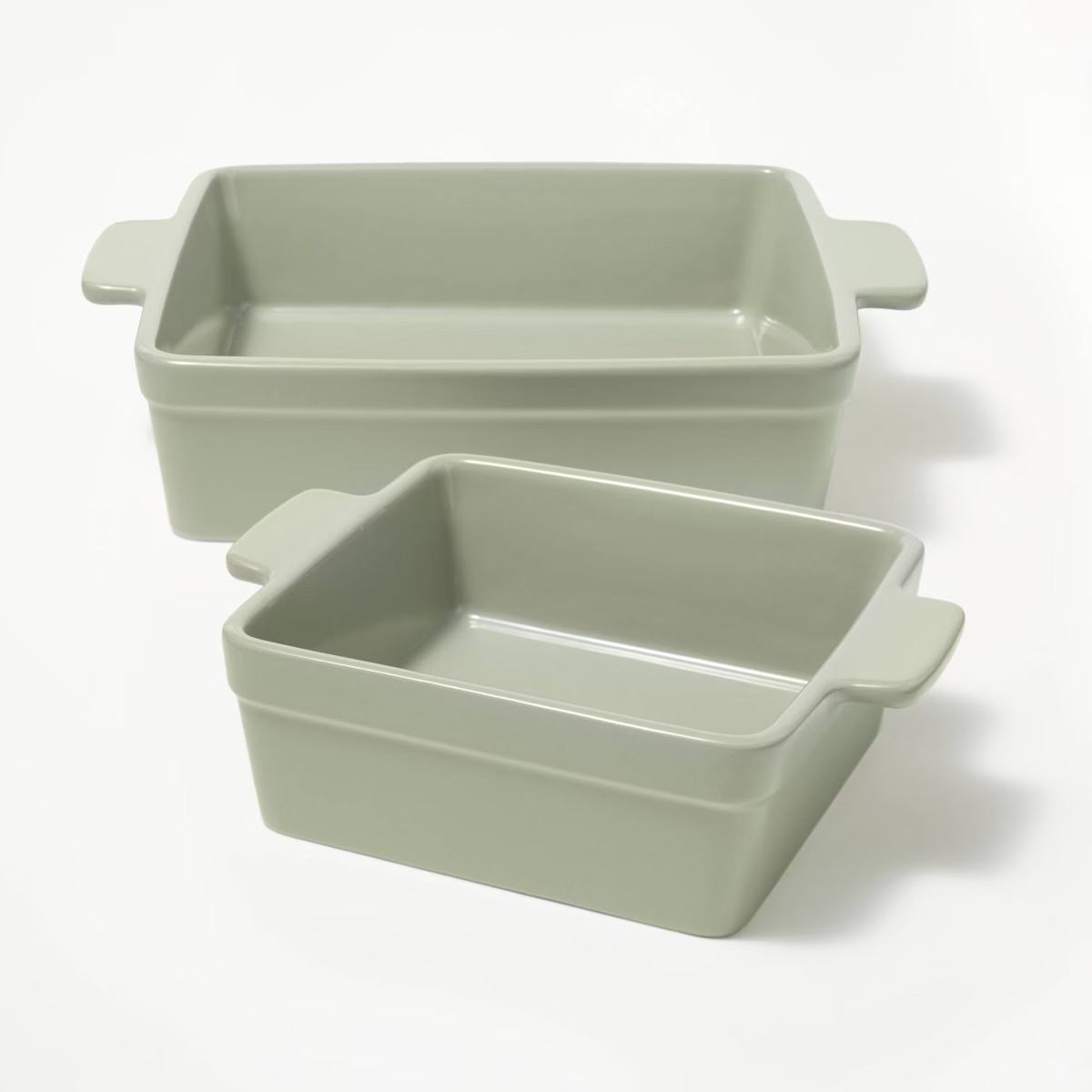 2pc Stoneware Square Baking Dish Set - Figmint™ | Target