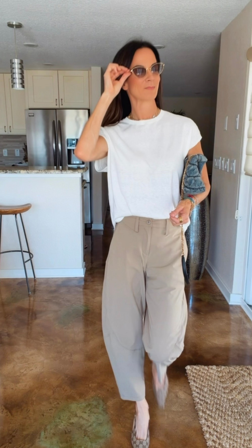 Same lightweight sweater top… two completely different vibes 🤍✨
One look says “running errands but make it designer.”
The other says “martini at 6.” 😌🍸

Proof that shoes really do change the entire outfit. From sporty Prada sandals to Gucci heels with the SAME viral bottoms… and honestly I can’t decide which version I love more 👏🏼

Use code NICOLE15 for a discount 🤍

#NicoleColeeStyle #EffortlessChic #LuxuryCasualStyle #NeutralStyleInspo #EverydayDesigner

#LTKdayinmylife #LTKootd #LTKgrwm