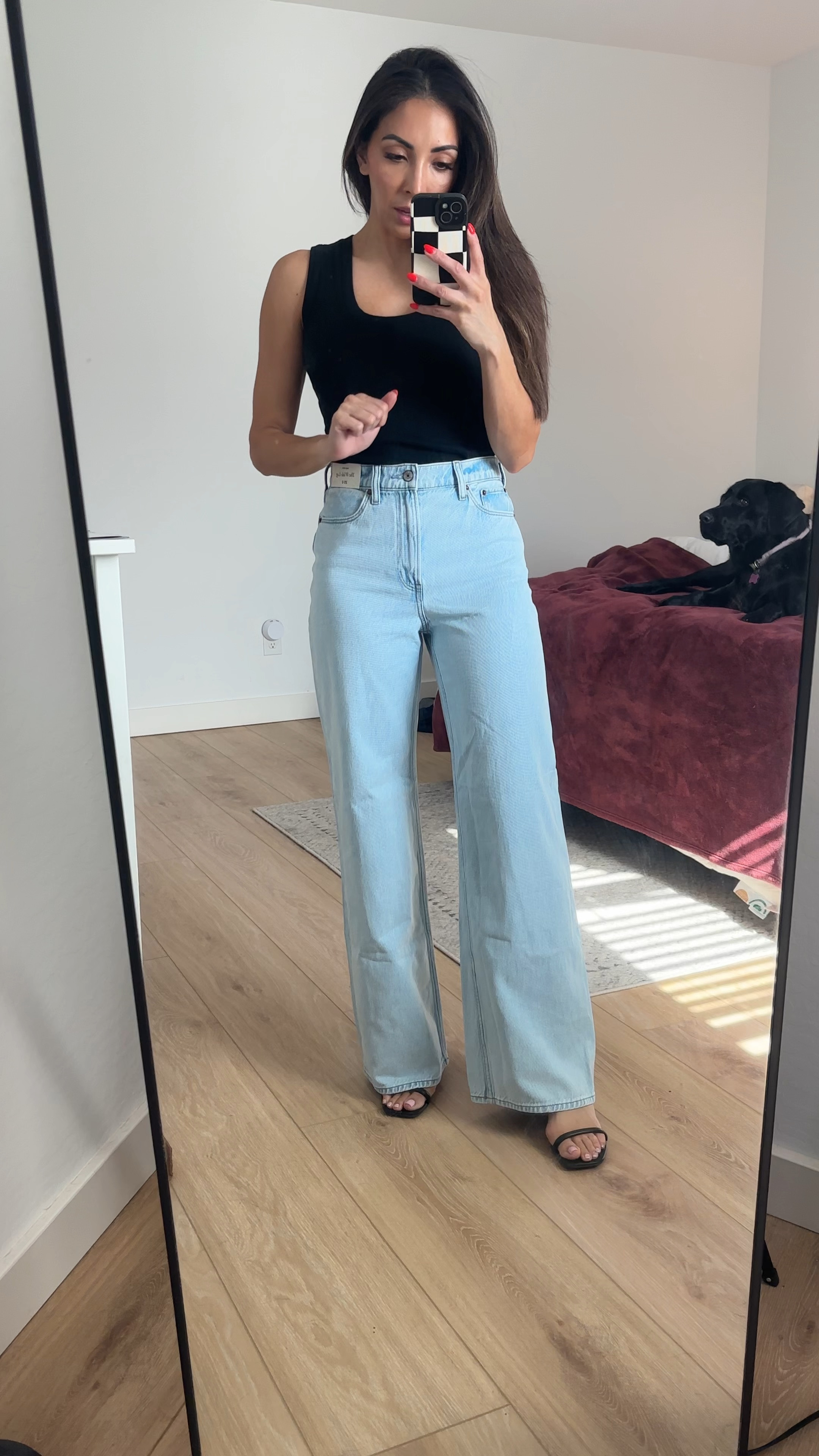 The perfect comfy denim. High rise Wide Leg from Abercrombie! Wearing a 25 and I’m 5’5”  

#LTKStyleTip #LTKFindsUnder100