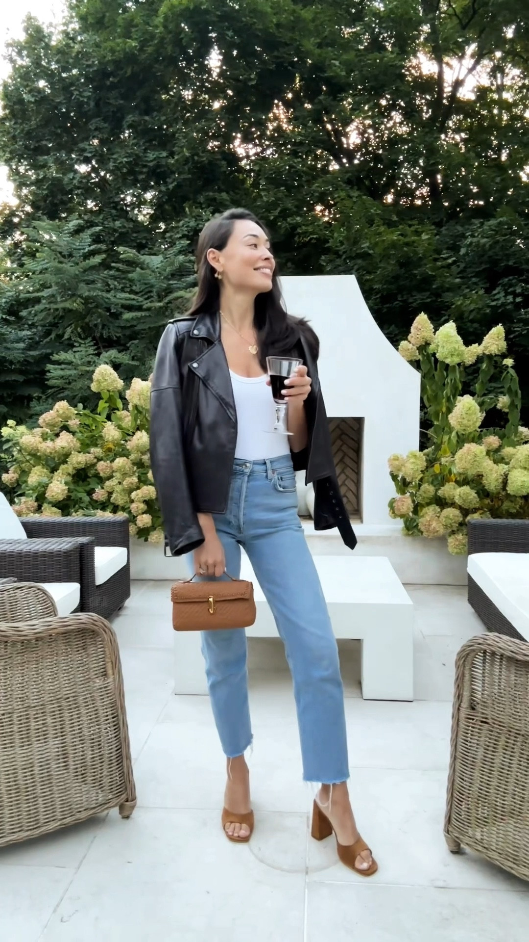 Date night outfit, denim jeans, mule sandals, leather jacket, fall outfit. 

Leather jacket is Banana Republic from 8 years ago, but I love the ones I linked below - they’re pretty much identical and buttery soft!

#LTKSeasonal #LTKVideo #LTKFallSale