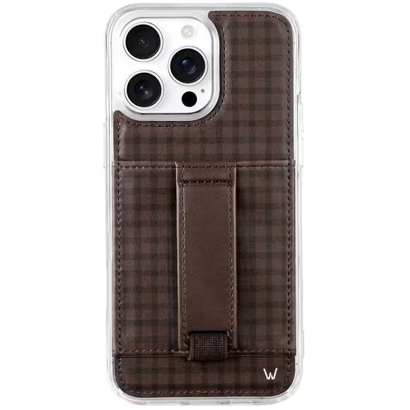 Walli Cases - Phone Case with Wallet and Finger Strap for Samsung S25 Ultra - Cafe Gingham | Best Buy U.S.