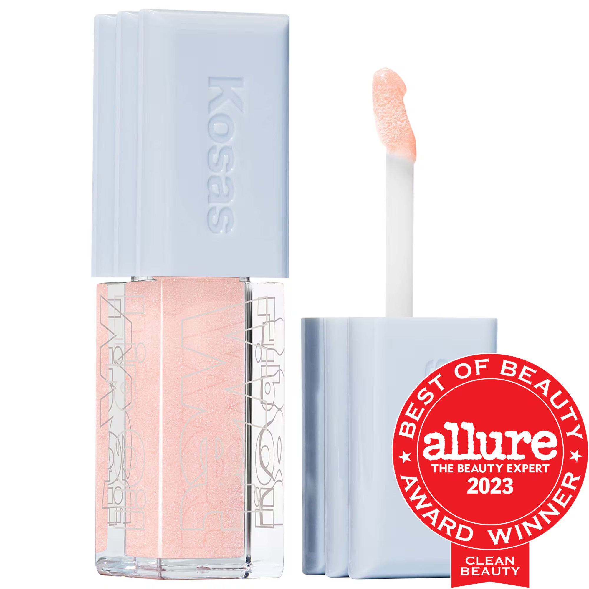 Kosas Wet Lip Oil Plumping Peptide Lip Treatment Gloss Exposed 0.15 oz / 4.6 ml | Sephora (US)