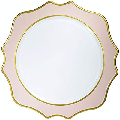 " OCCASIONS" 10 pcs Round 13'' Round Acrylic Plastic Wedding Chargers, Dinner Party Decoration Ch... | Amazon (US)