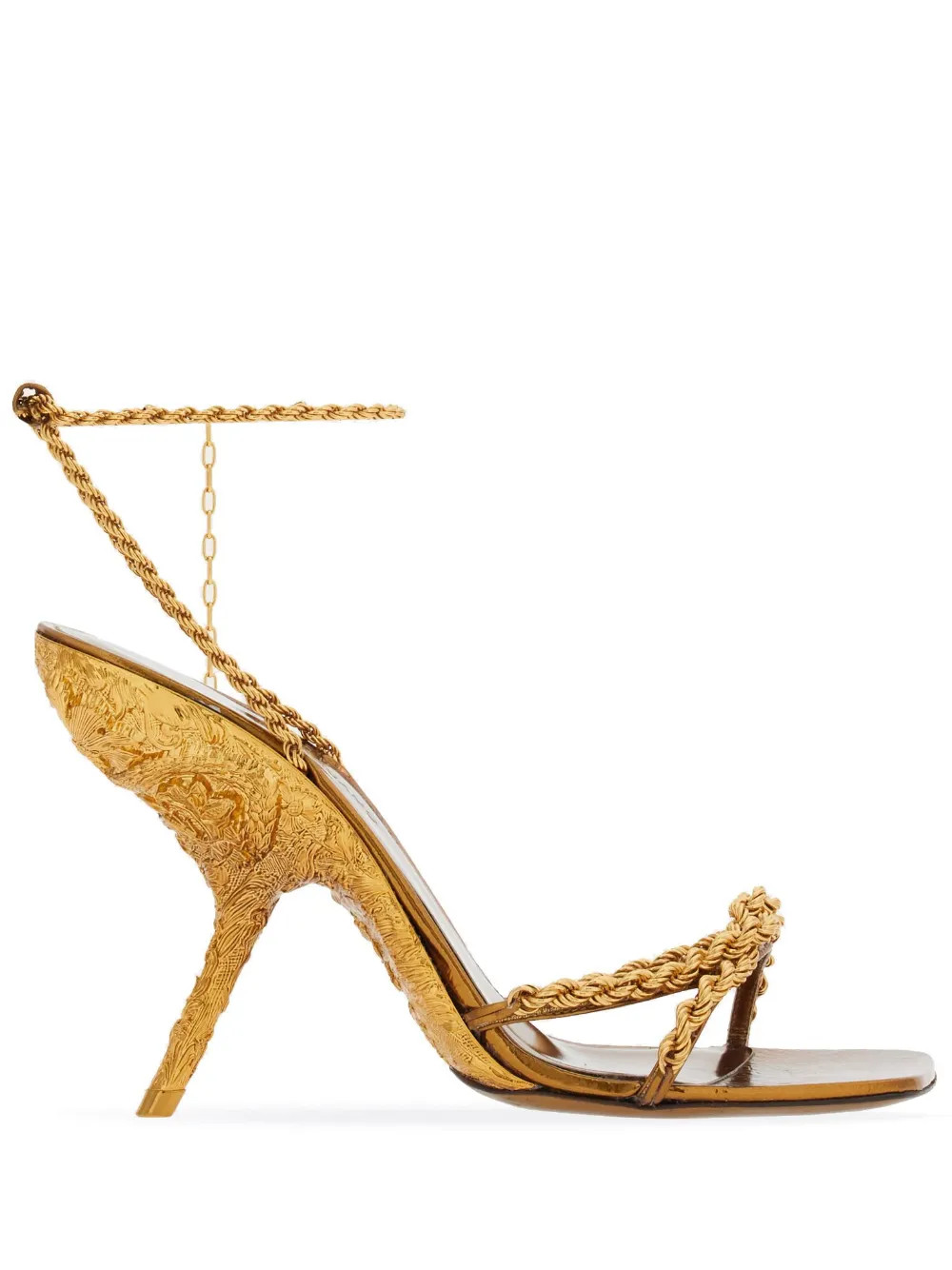 Ferragamo Bejeweled 105mm Sandals - Farfetch | Farfetch Global