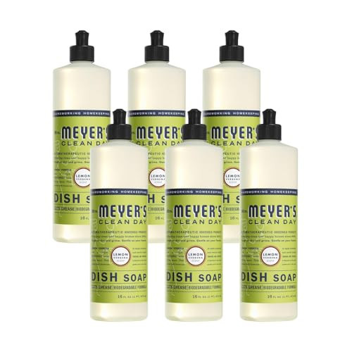 MRS. MEYER'S CLEAN DAY Liquid Dish Soap, Biodegradable Formula, Lemon Verbena, 16 fl. oz. (Pack of 6) | Amazon (US)