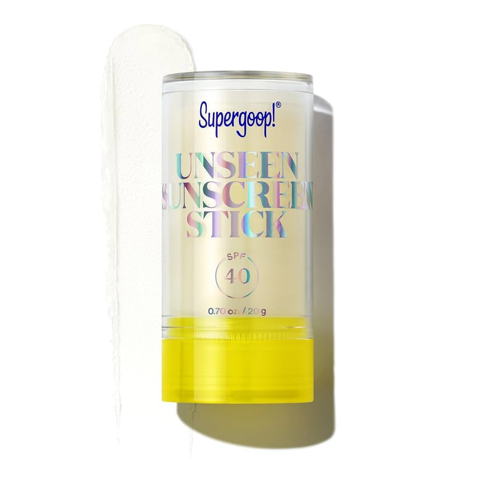 Supergoop! Unseen Sunscreen Stick SPF 40 Invisible Sun Protection - Broad Spectrum Face Sunscreen... | Amazon (US)