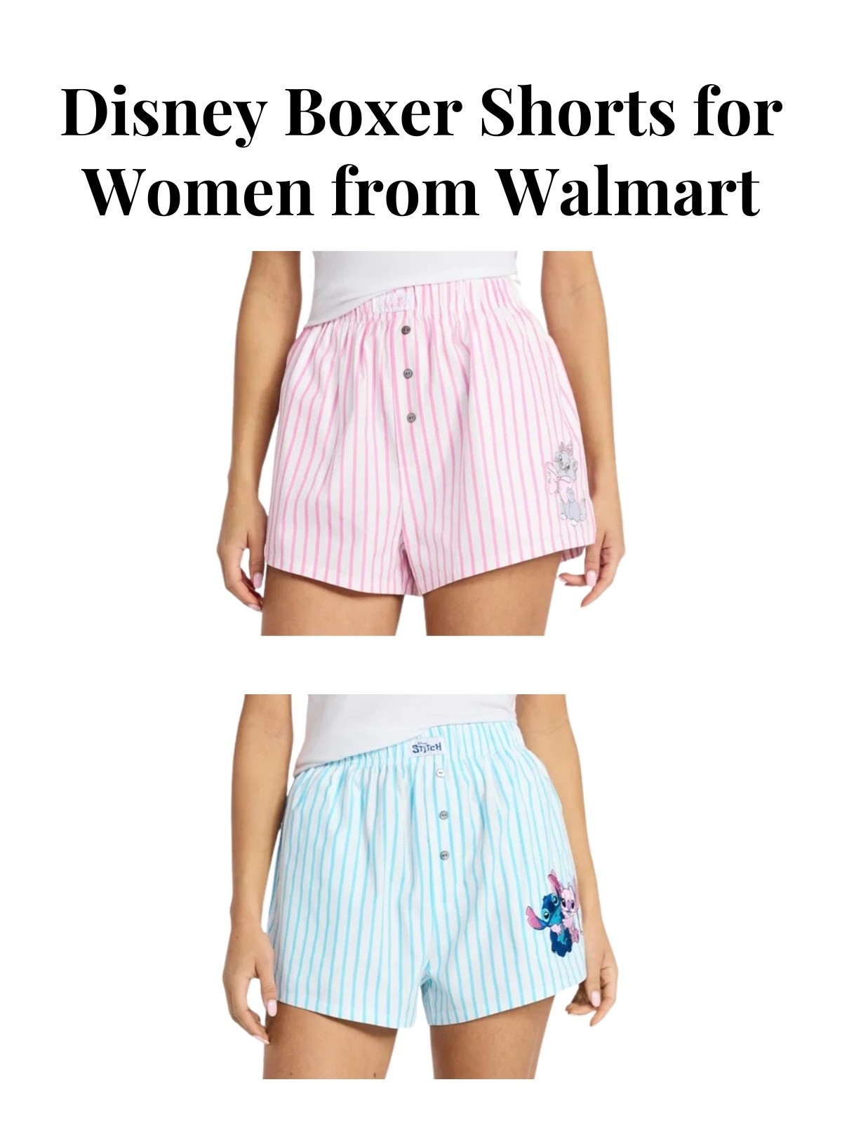 Disney boxer shorts for women from Walmart with Stitch & Angel and Marie from The Aristocats 🎀🐈

#LTKootd #LTKSeasonal #LTKTravel