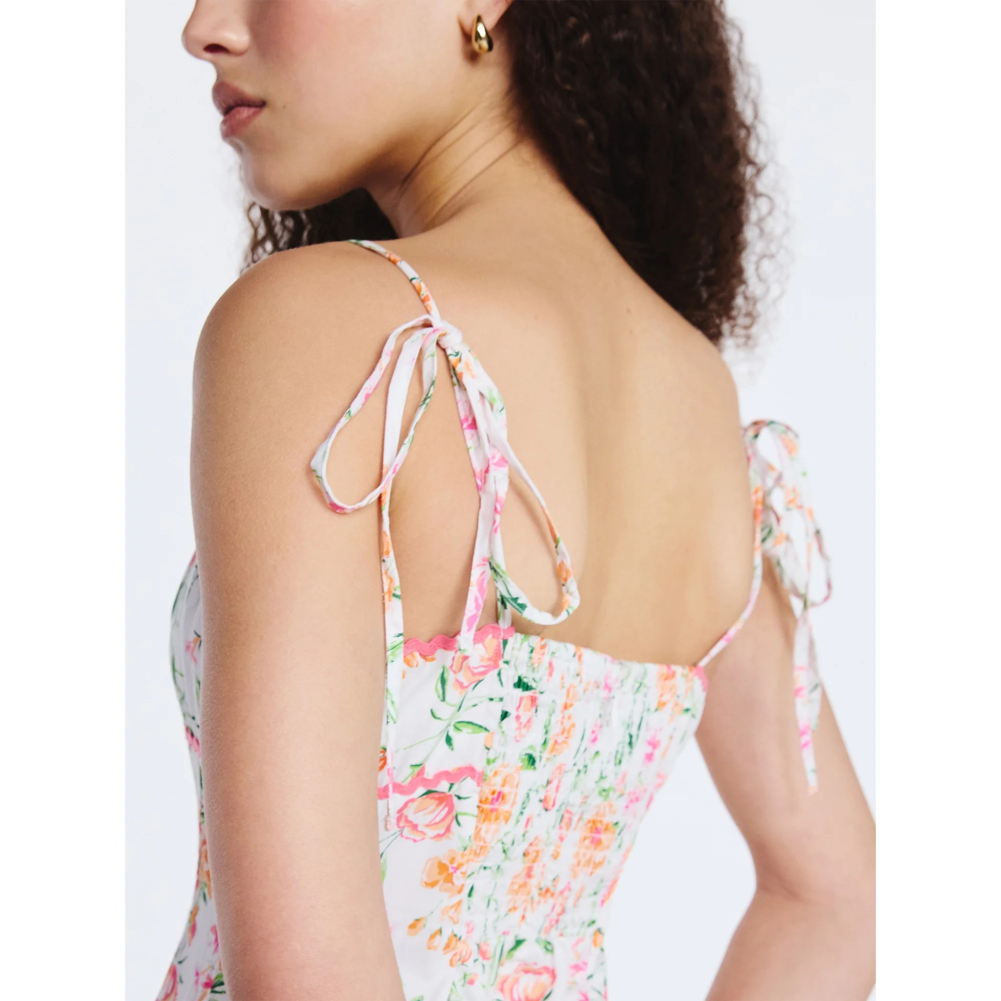 Free Assembly Women's Sleeveless Cotton Panel Midi Dress, Size-XS-XXL | Walmart (US)