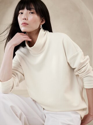 Ottoman Fleece Sweatshirt | Banana Republic Factory