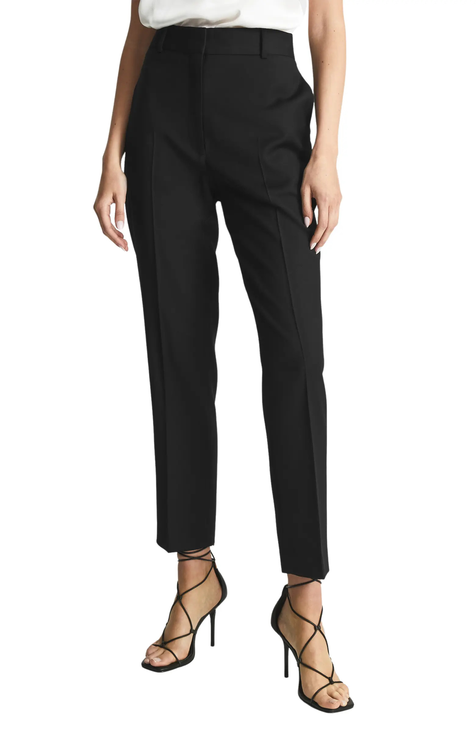 Haisley High Waist Wool Blend Pants | Nordstrom