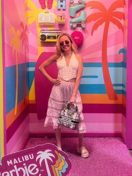 Hi Barbie!!! 💗 
Sweet and summery, I put together this look for lunch at the Barbie cafe in Miami. I am obsessed with this skirt and will be wearing it all summer long. 

#frankiesbikinis
#barbie 
#summer 
#pink

#LTKFestival #LTKSeasonal #LTKtravel