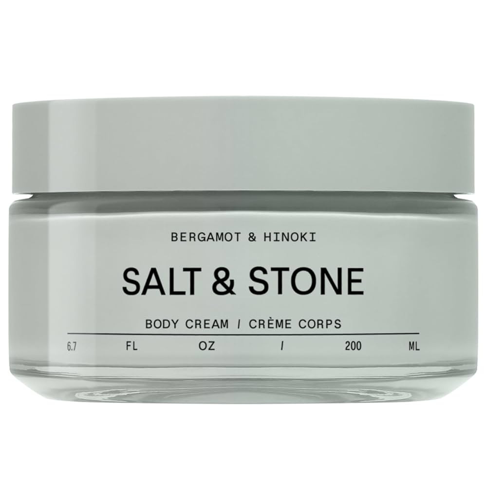 Salt & Stone Body Cream – Bergamot & Hinoki | Hydrating Formula with Seaweed Extracts, Spirulin... | Amazon (US)