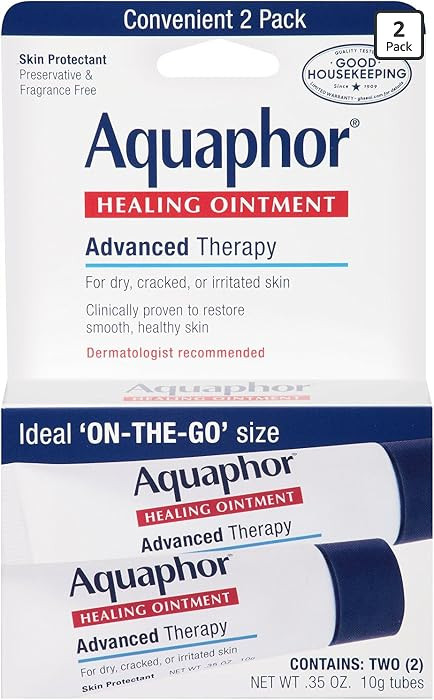 Aquaphor Healing Ointment Advanced Therapy Skin Protectant, Dry Skin Body Moisturizer, 0.35 Oz Tu... | Amazon (US)