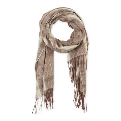 Design Imports Caroline Plaid Scarf - Brown | Target