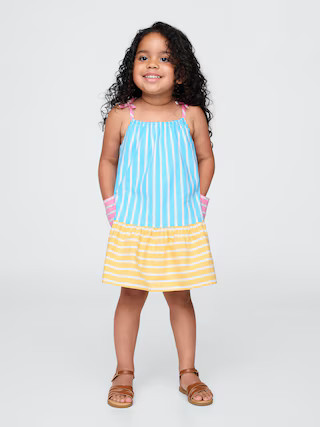 Baby & Toddler Poplin Mixed Stripe Dress | Gap (US)