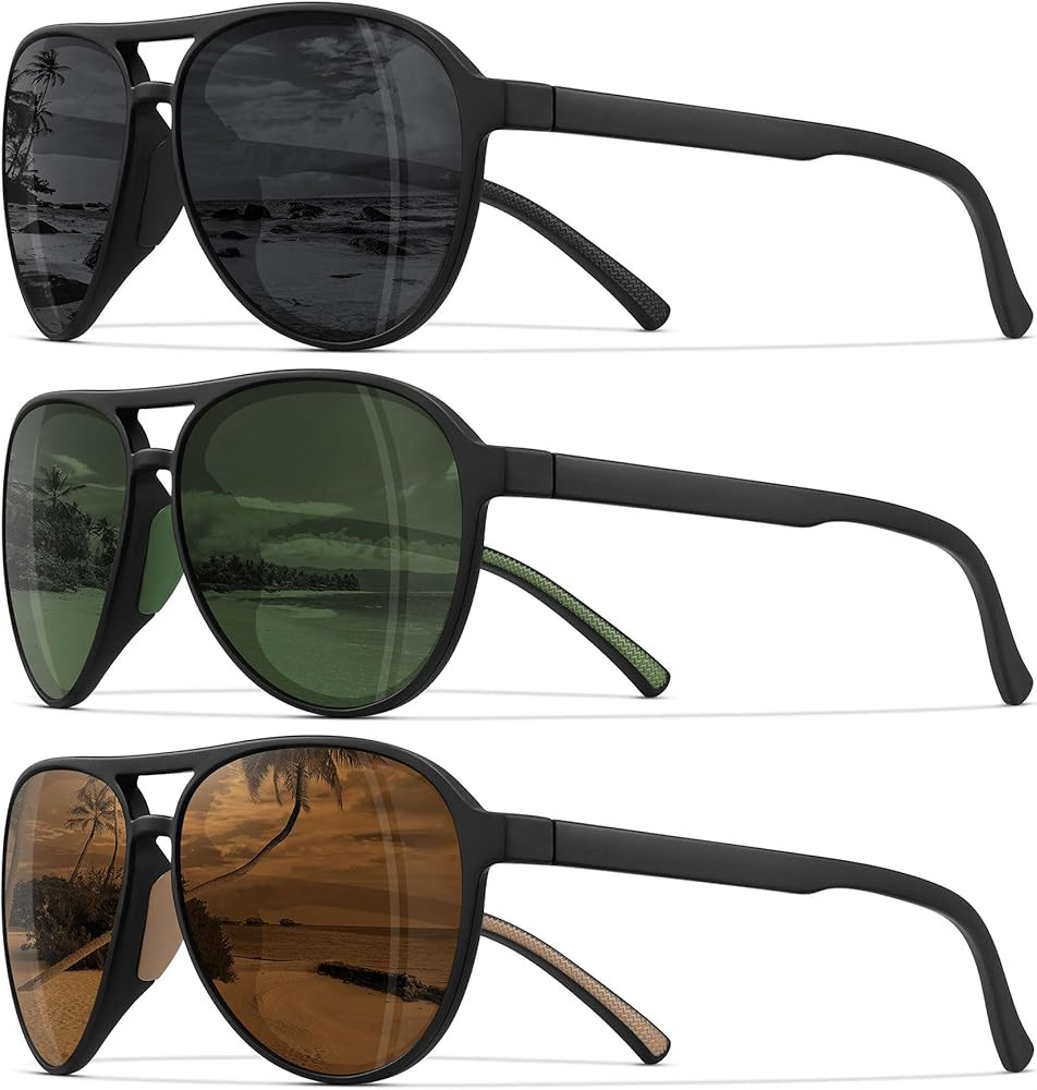 STORYCOAST Polarized Aviator Sunglasses for Men Women Classic Retro Aviators Sports Driving Runni... | Amazon (US)