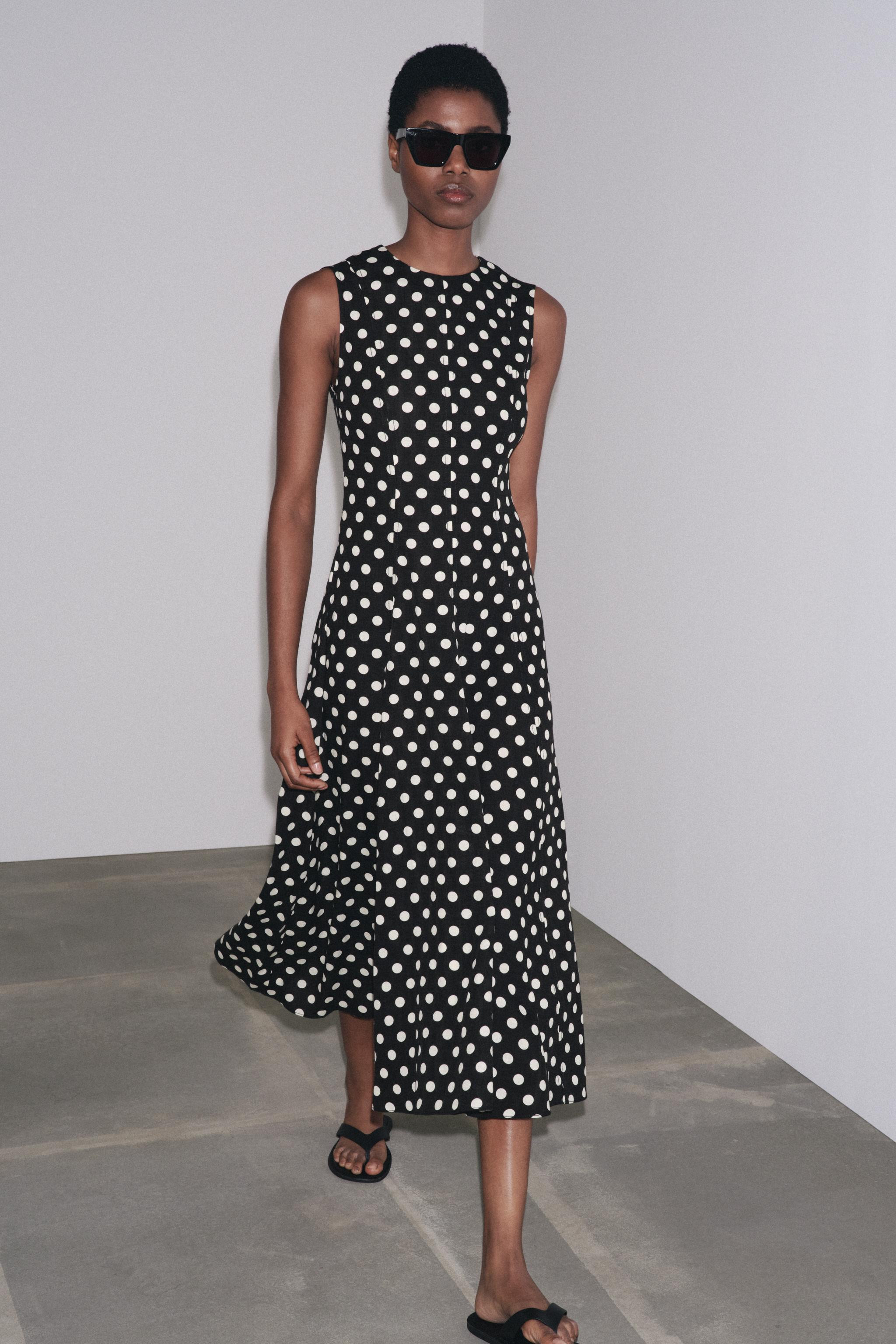 ZW COLLECTION SLEEVELESS MIDI DRESS | Zara UK