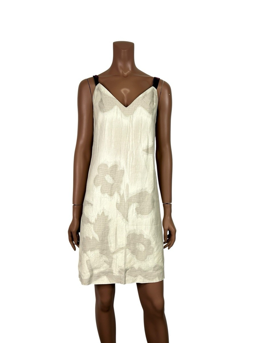 Vtg Prada Floral Print Linen Dress IT 38 | eBay | eBay US