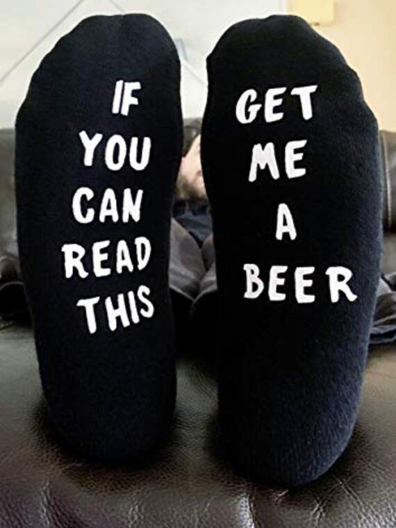 If You Can Read This Beer Socks NON SLIP Men's Novelty | Etsy | Etsy (US)