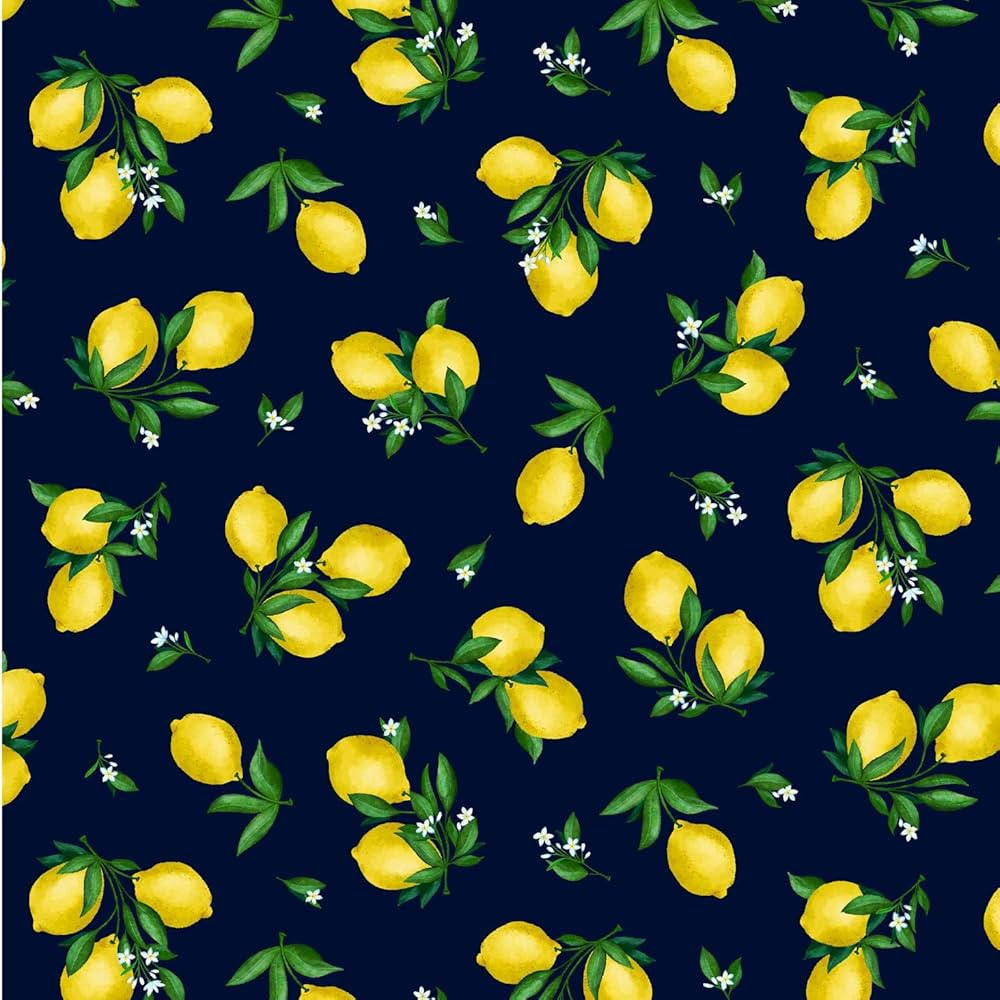 Michael Miller Lots A Lemons, Navy 15 Yard Bolt | Amazon (US)