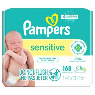 Pampers Baby Wipes Sensitive Perfume Free 3X Pop-Top Packs, 168 CT | CVS Health