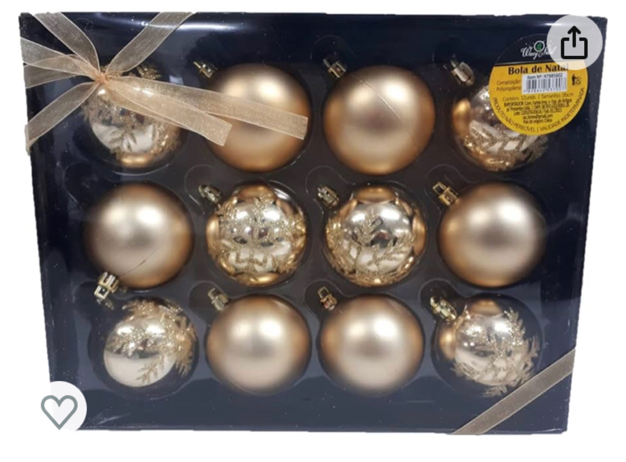 Enfeite de natal kit bola de natal para arvore com 12 peças (DOURADO)

#LTKbrasil #LTKeurope #LTKfamily