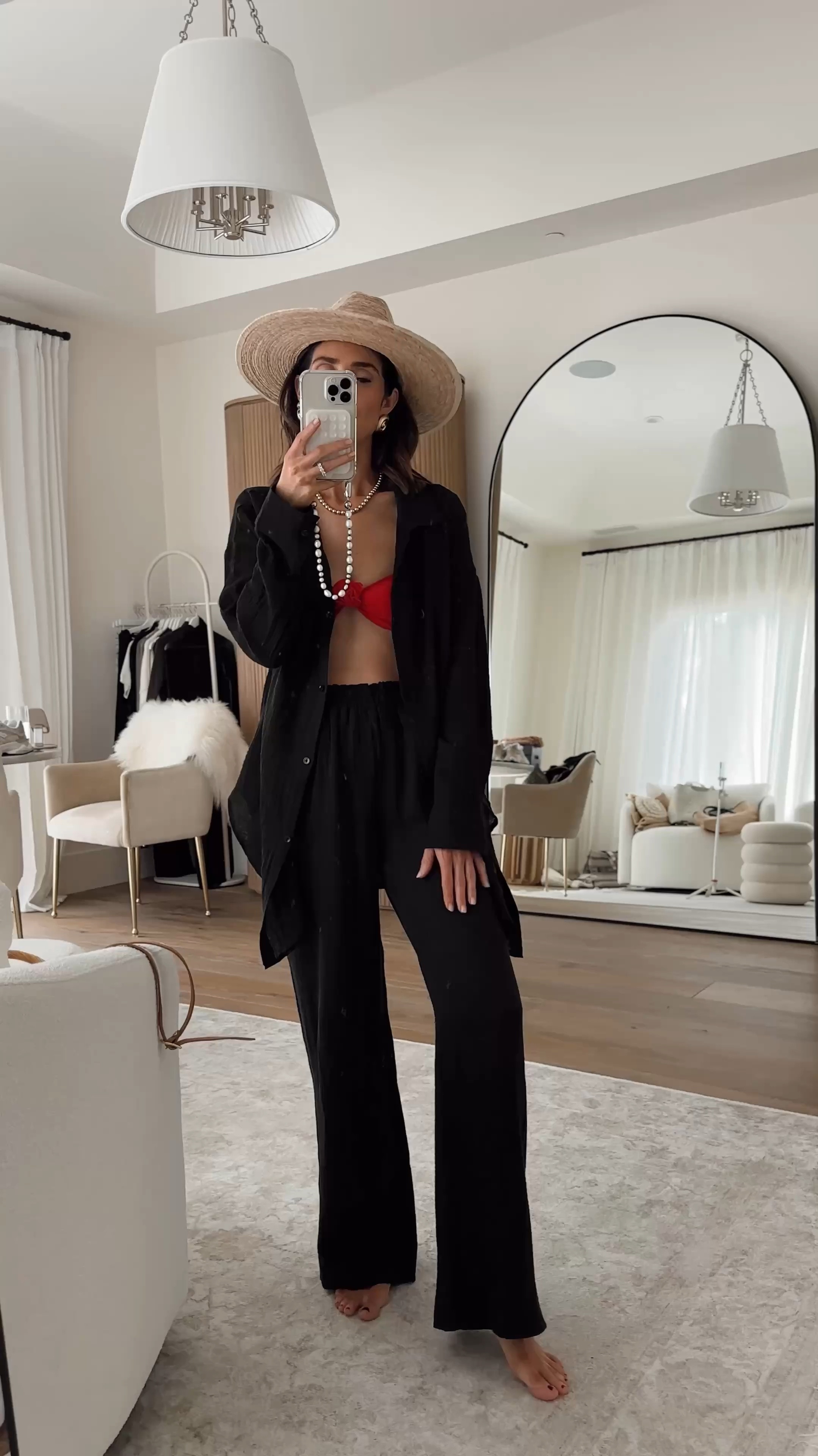 I’m just shy of 5-7” wearing the size XS top that I’m also guilty of owning in white. Size small bottoms and bikini top #stylinbyaylin 

#LTKWatchNow #LTKSwim #LTKStyleTip