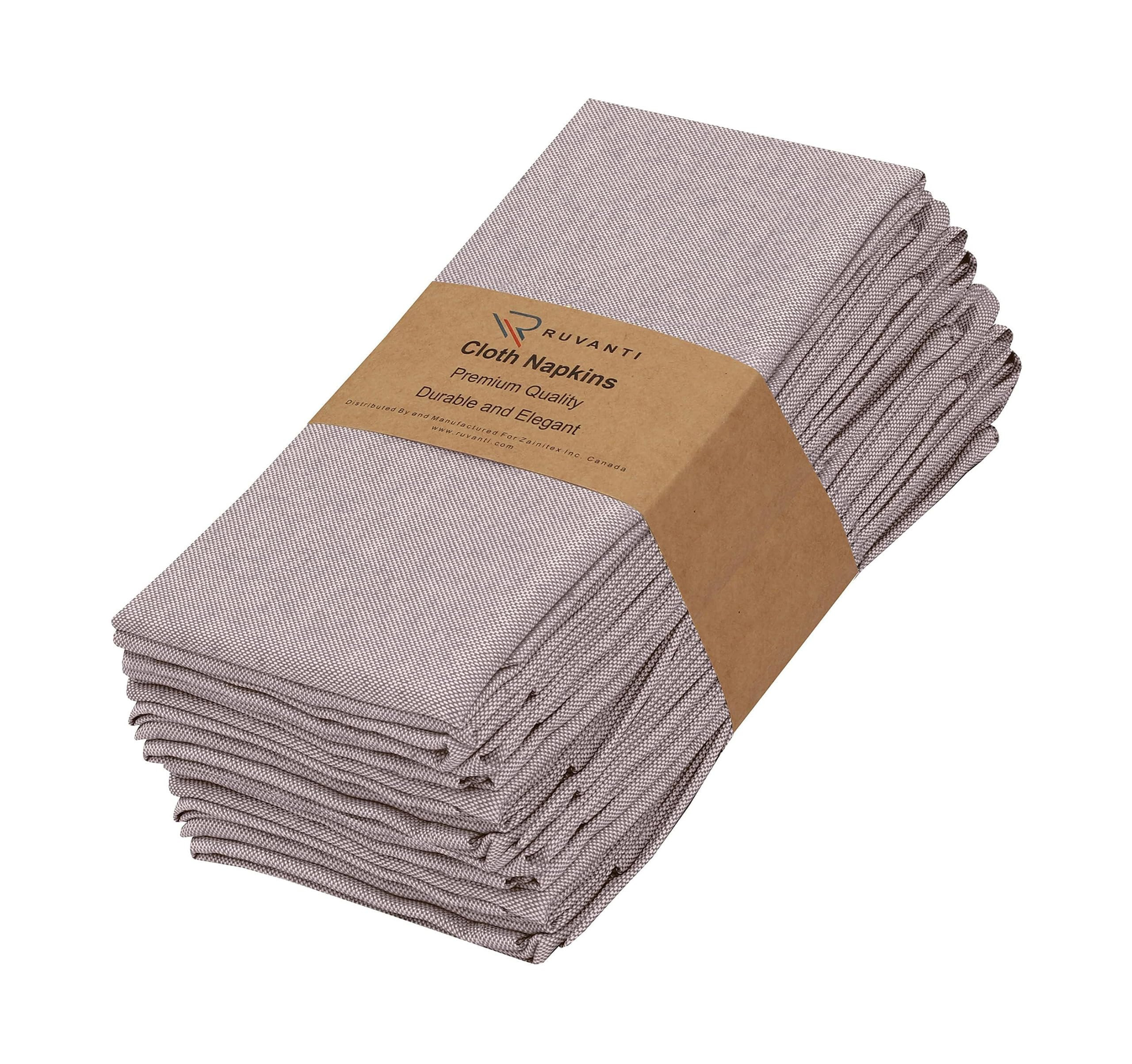 Ruvanti Cloth Napkins Set of 12, 18x18 Reusable Napkins Cloth Washable, Soft & Durable Table Napk... | Amazon (US)