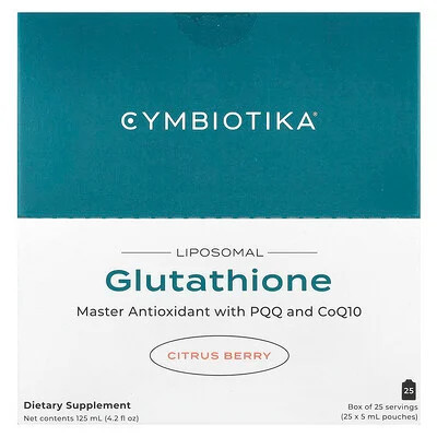 Cymbiotika, Glutathione, Liposomal, Citrus Berry, 25 Pouches, 5 ml Each | iHerb