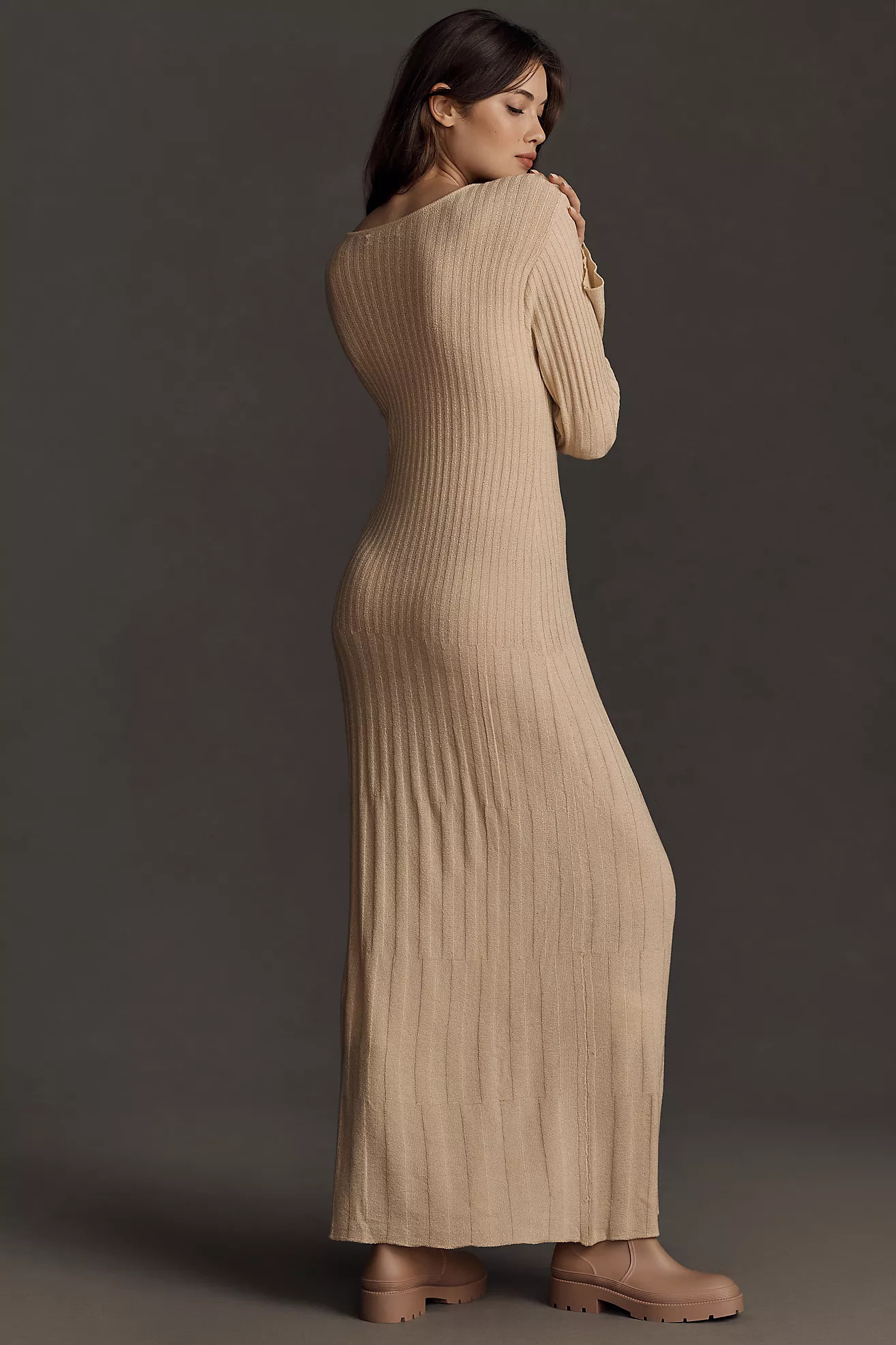 Faithfull Serafia Long-Sleeve Maxi Dress | Anthropologie (US)