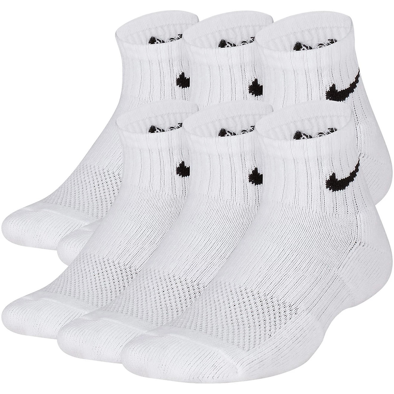 Nike Youth Performance Cushioned Training Quarter Socks 6 Pack | Academy Sports + Outdoors