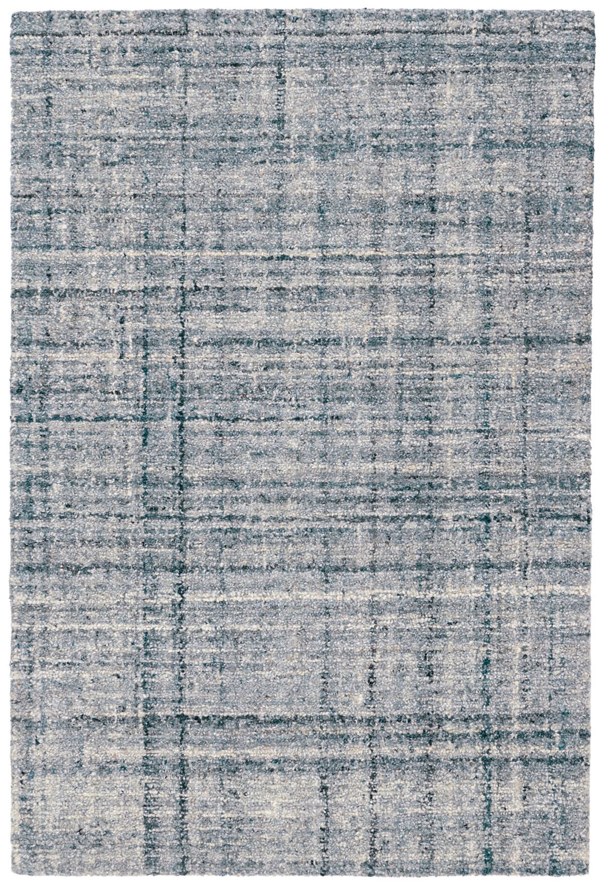 Harris Blue/Ivory Micro Hooked Wool Rug | Dash &amp; Albert | Annie Selke