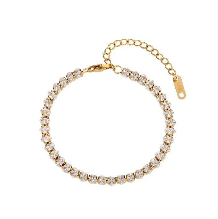 Crystal Baguette Bracelet - Ahava J | Ahava Jewels