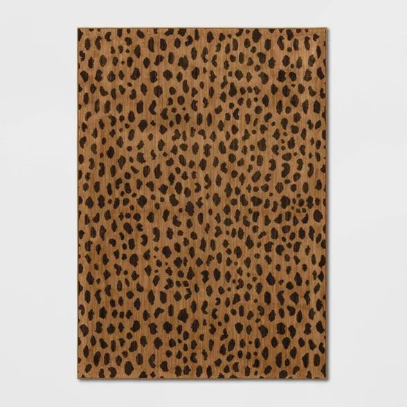 Daffodil Leopard Print Woven Rug - Opalhouse™ | Target