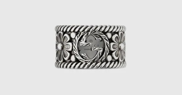Interlocking G silver ring | Gucci (US)