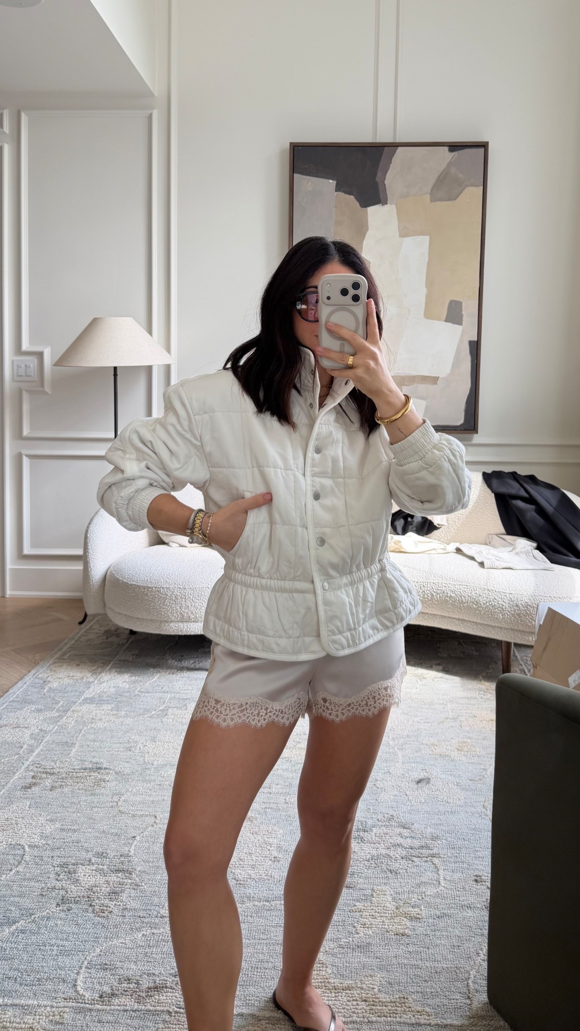 Bomber - size small
Shorts - XS

#LTKtravel #LTKsummer #LTKdatenight