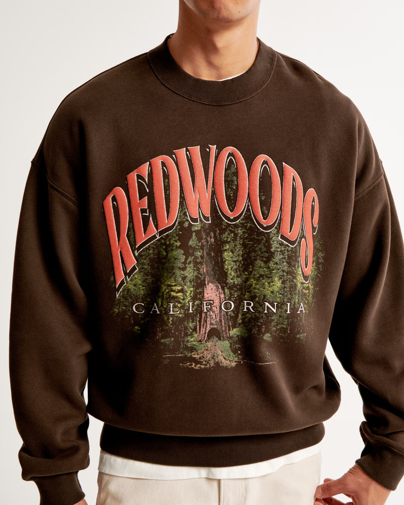 Redwoods Graphic Crew Sweatshirt | Abercrombie & Fitch (US)