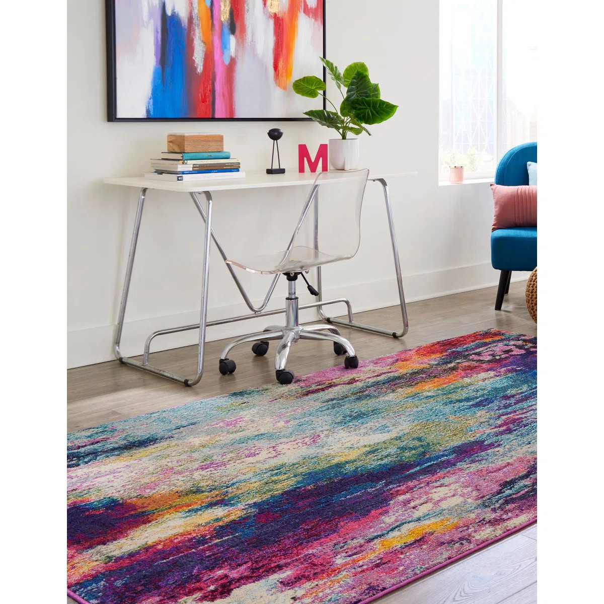 Hashimoto Washable Abstract Indoor Rug | Wayfair North America