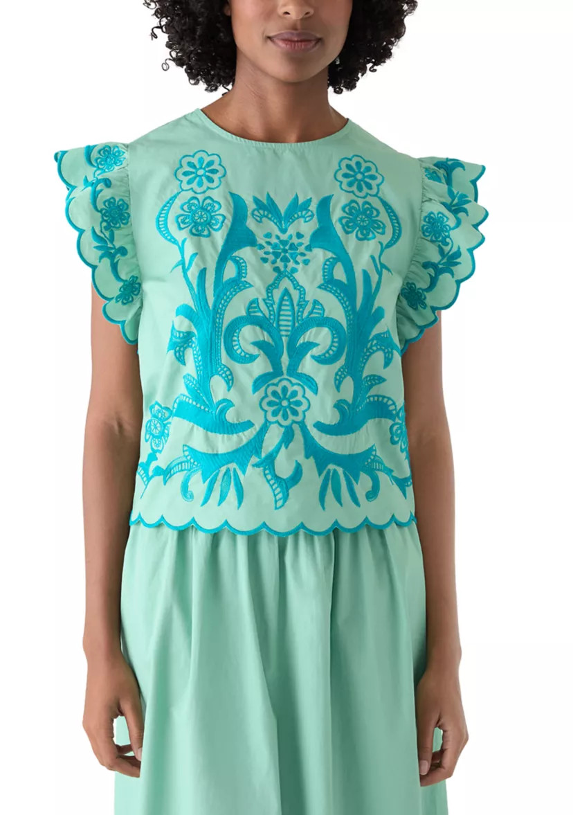 Women's Short Flutter Sleeve Top | Belk