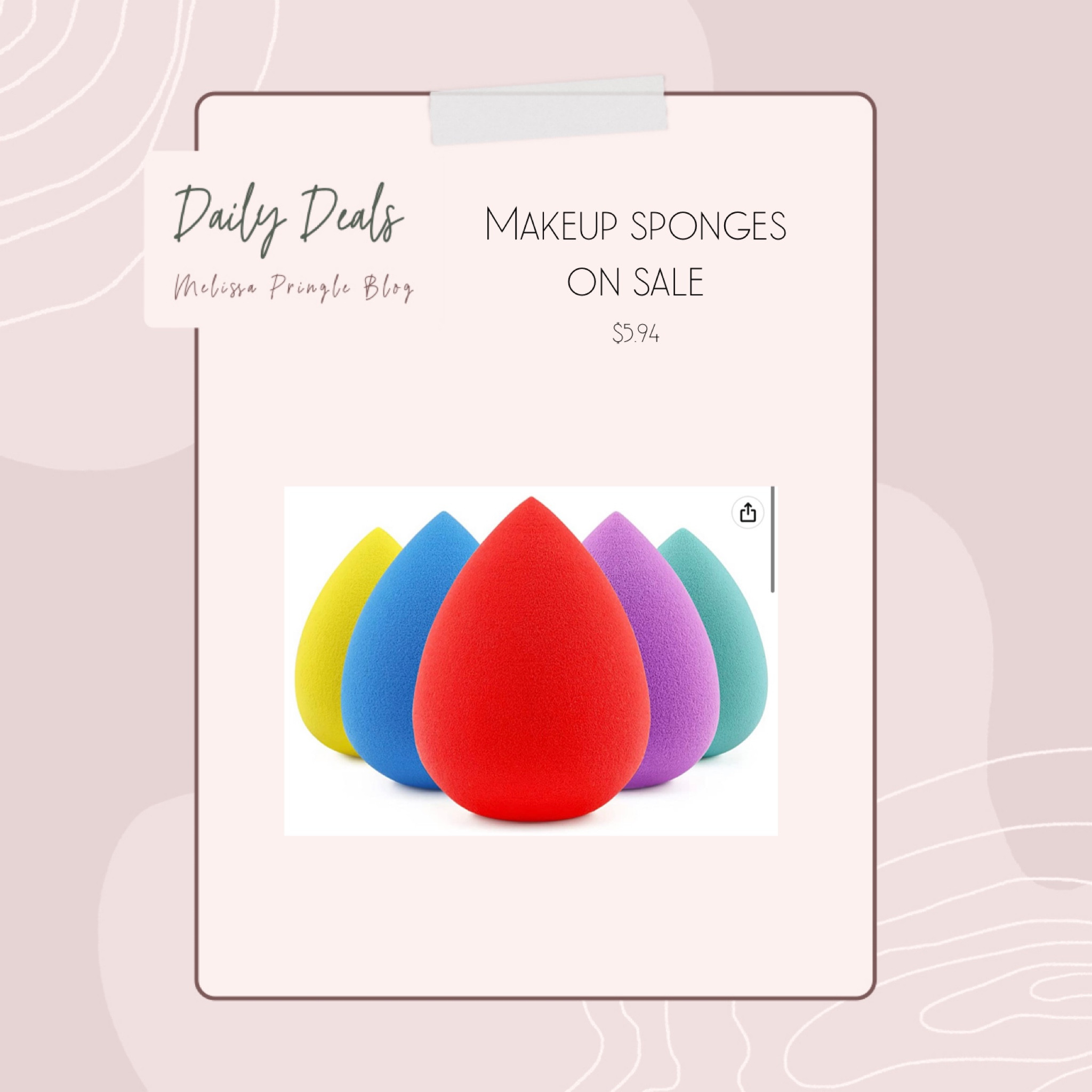 makeup sponges on sale for $5.94 • sephora dupe • use these to apply sunscreen on kiddos 

#LTKsalealert #LTKbeauty #LTKunder50