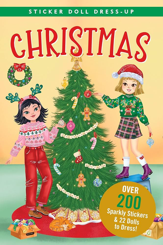 Christmas Sticker Doll Dress-Up Book | Amazon (US)