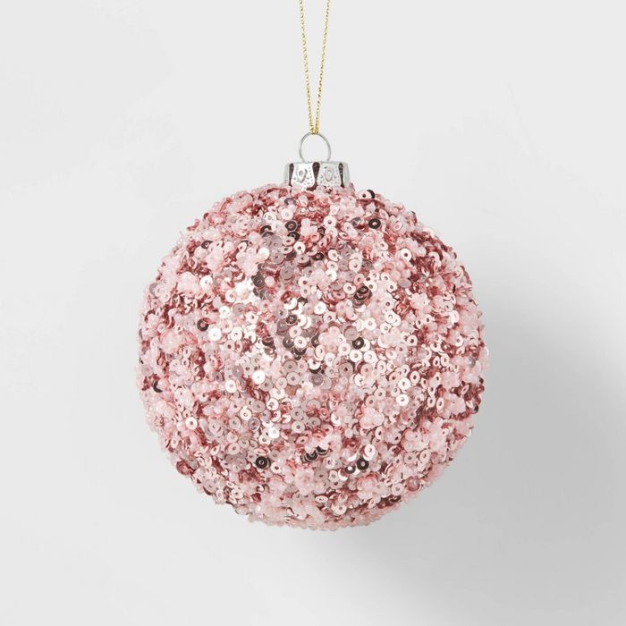 Tinsel Ball Christmas Tree Ornament Pink - Wondershop™ | Target