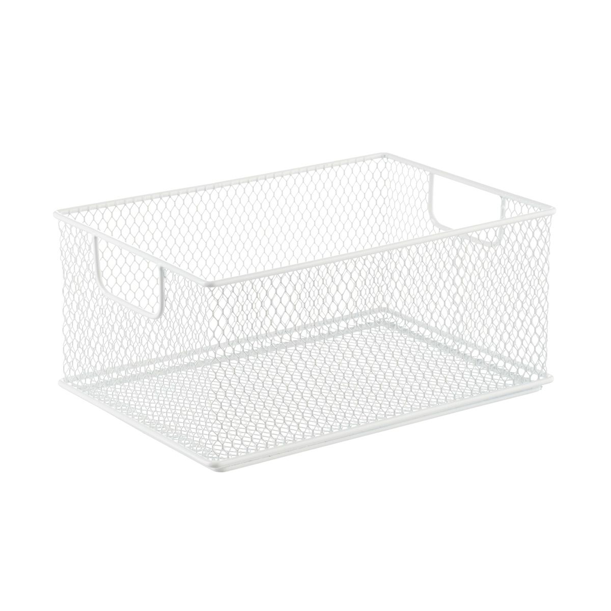 Large Omaha Stacking Bin White | The Container Store